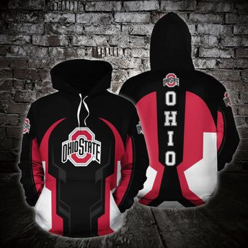 Ohio State Buckeyes 3D All Over Print Hoodie, Zip Hoodie