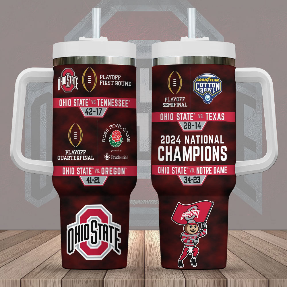 Ohio State Buckeyes NCAA Custom Stanley Cup 40 oz 30 oz Tumbler With HandleTVC2301245