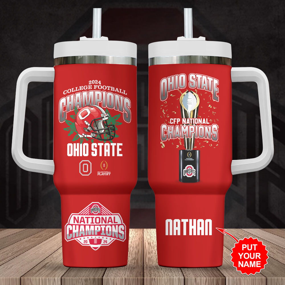 Ohio State Buckeyes NCAA Custom Stanley Cup 40 oz 30 oz Tumbler With HandleTVC2301245