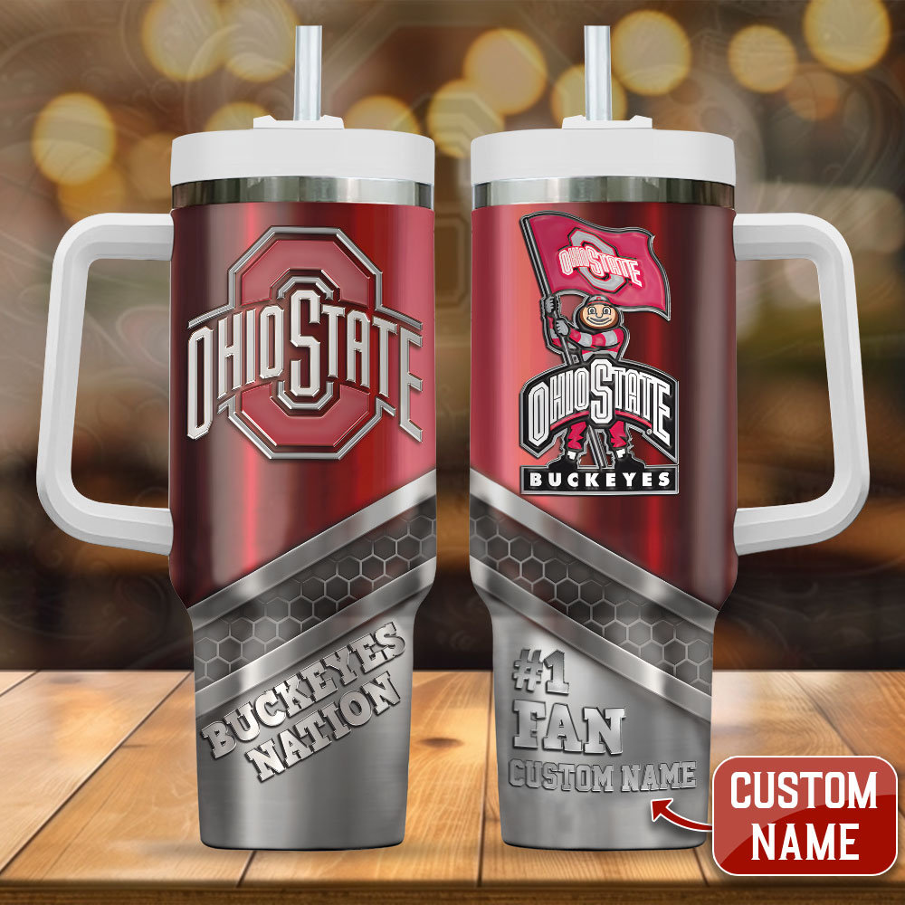 Ohio State Buckeyes NCAA Custom Stanley Cup 40 oz 30 oz Tumbler With HandleTVC2301246