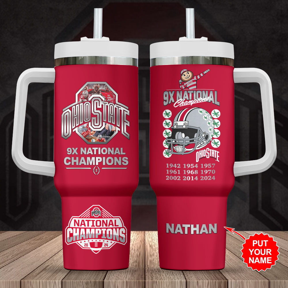 Ohio State Buckeyes NCAA Custom Stanley Cup 40 oz 30 oz Tumbler With HandleTVC2301246