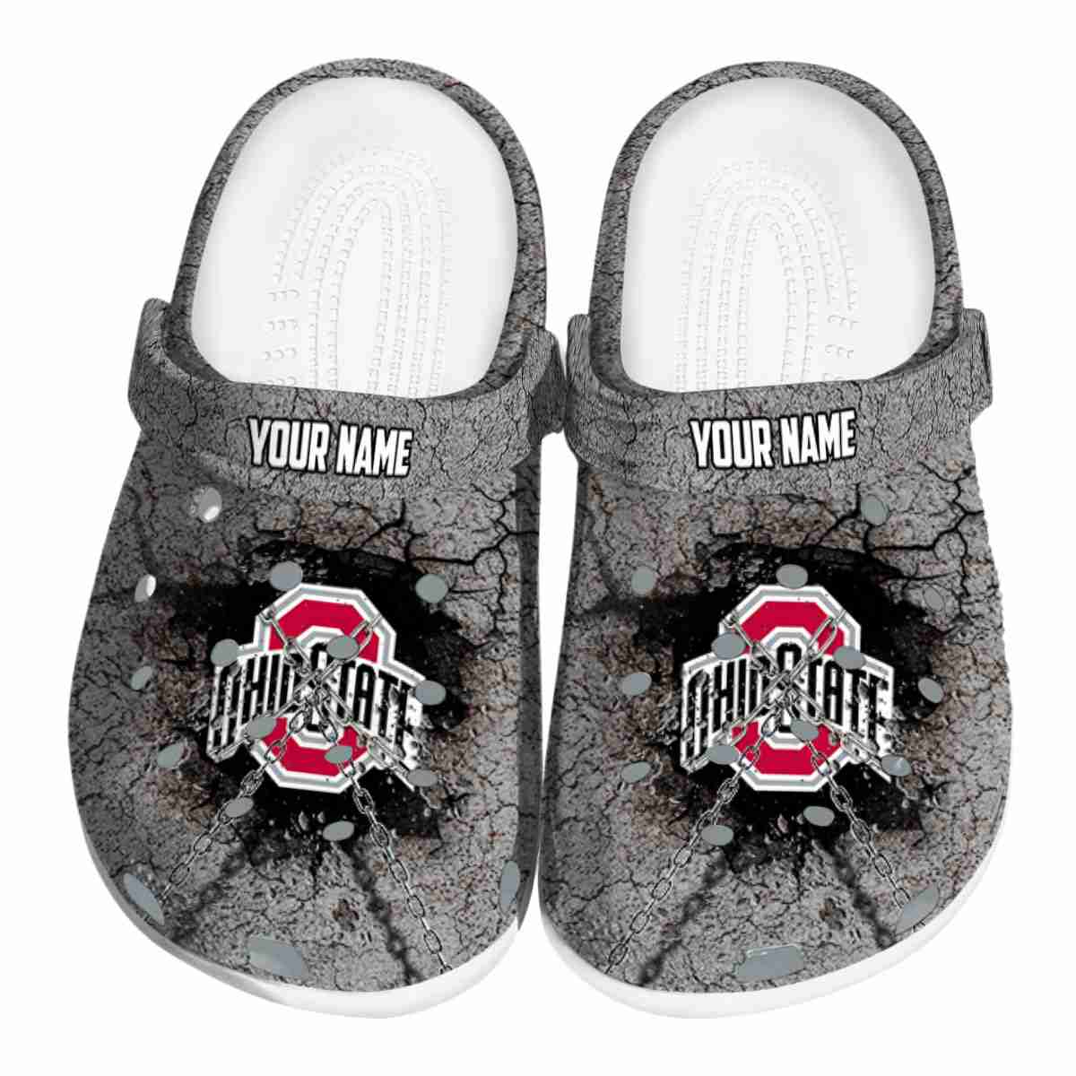 Ohio State Buckeyes NCAA Sport Crocs Crocband Clogs Shoes Comfortable For Men Women and Kids