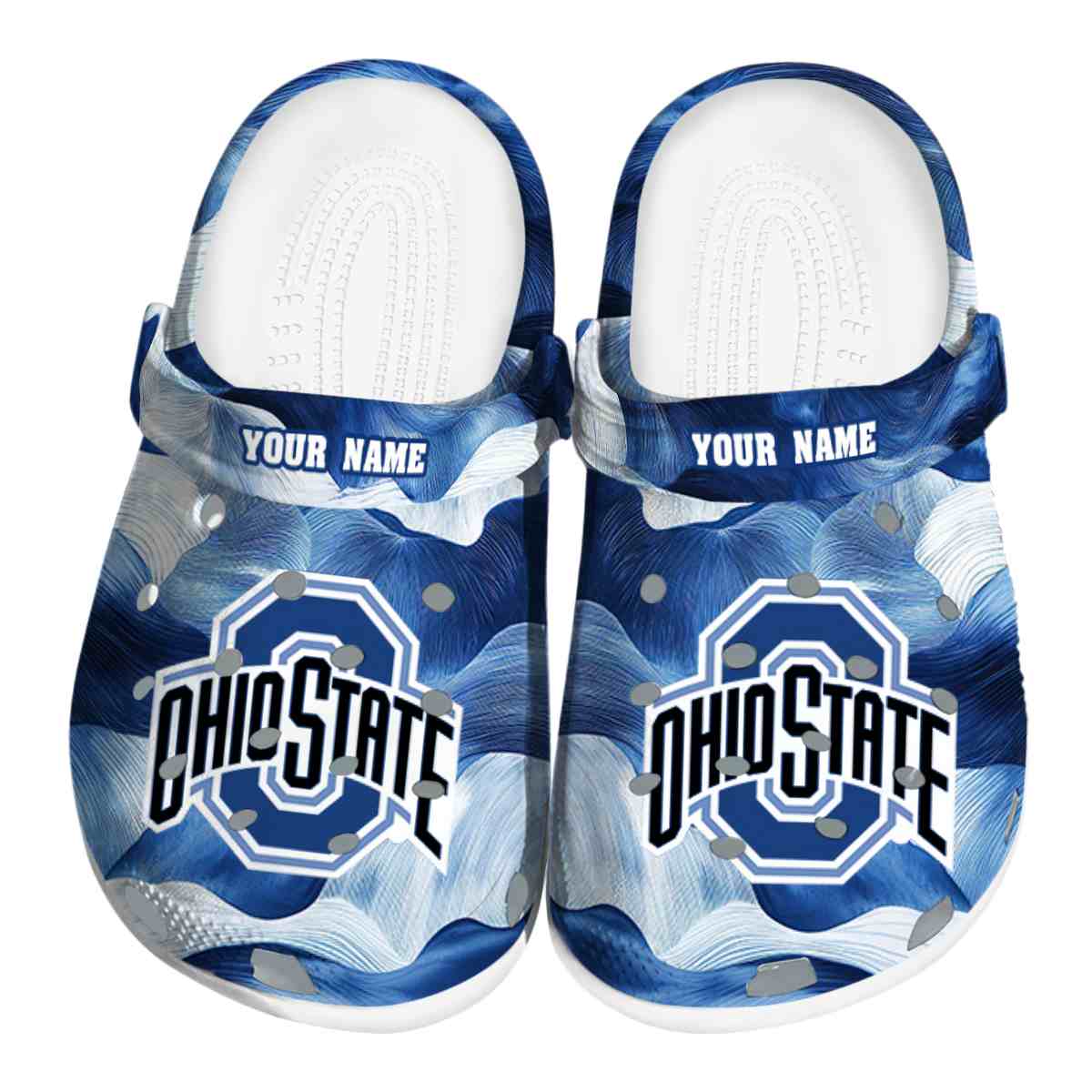 Ohio State Buckeyes NCAA Sport Crocs Crocband Clogs Shoes Comfortable For Men Women and Kids