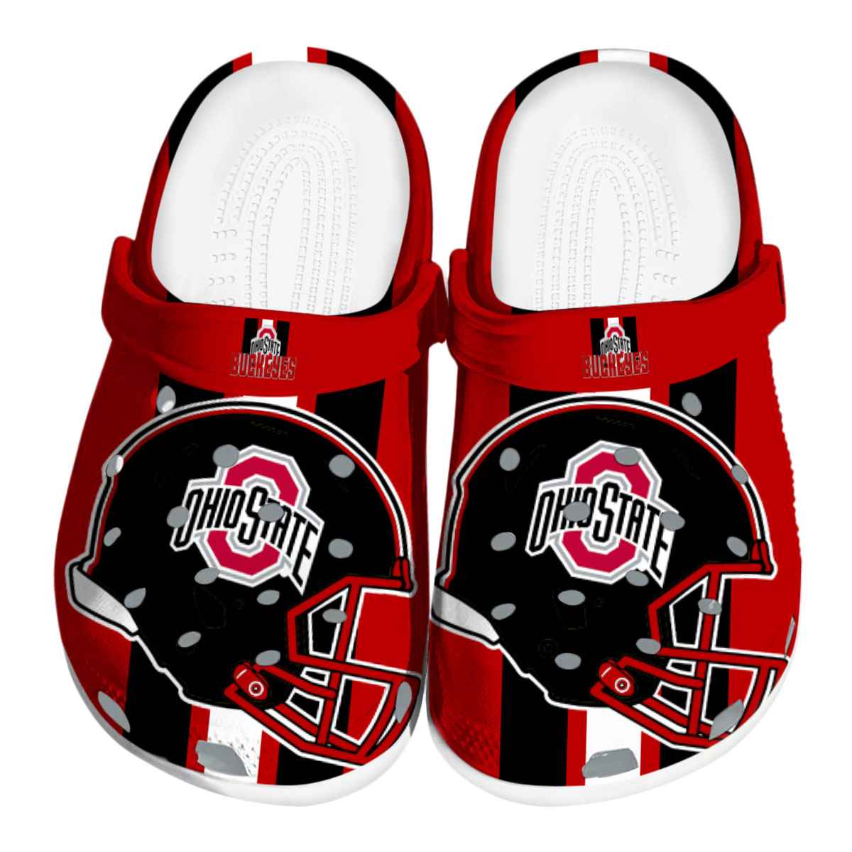 Ohio State Buckeyes NCAA Sport Crocs Crocband Clogs Shoes Comfortable For Men Women and Kids