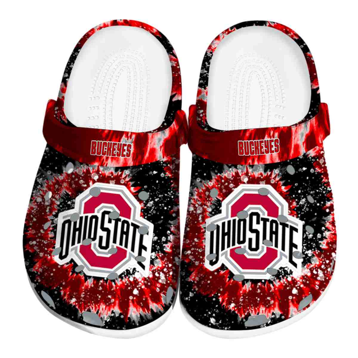 Ohio State Buckeyes NCAA Sport Crocs Crocband Clogs Shoes Comfortable For Men Women and Kids