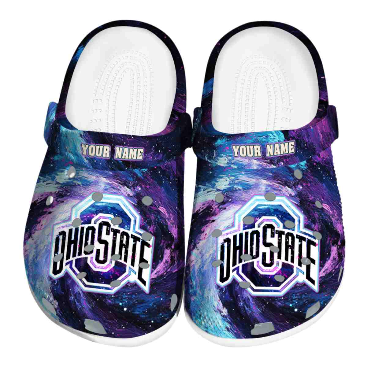 Ohio State Buckeyes NCAA Sport Crocs Crocband Clogs Shoes Comfortable For Men Women and Kids