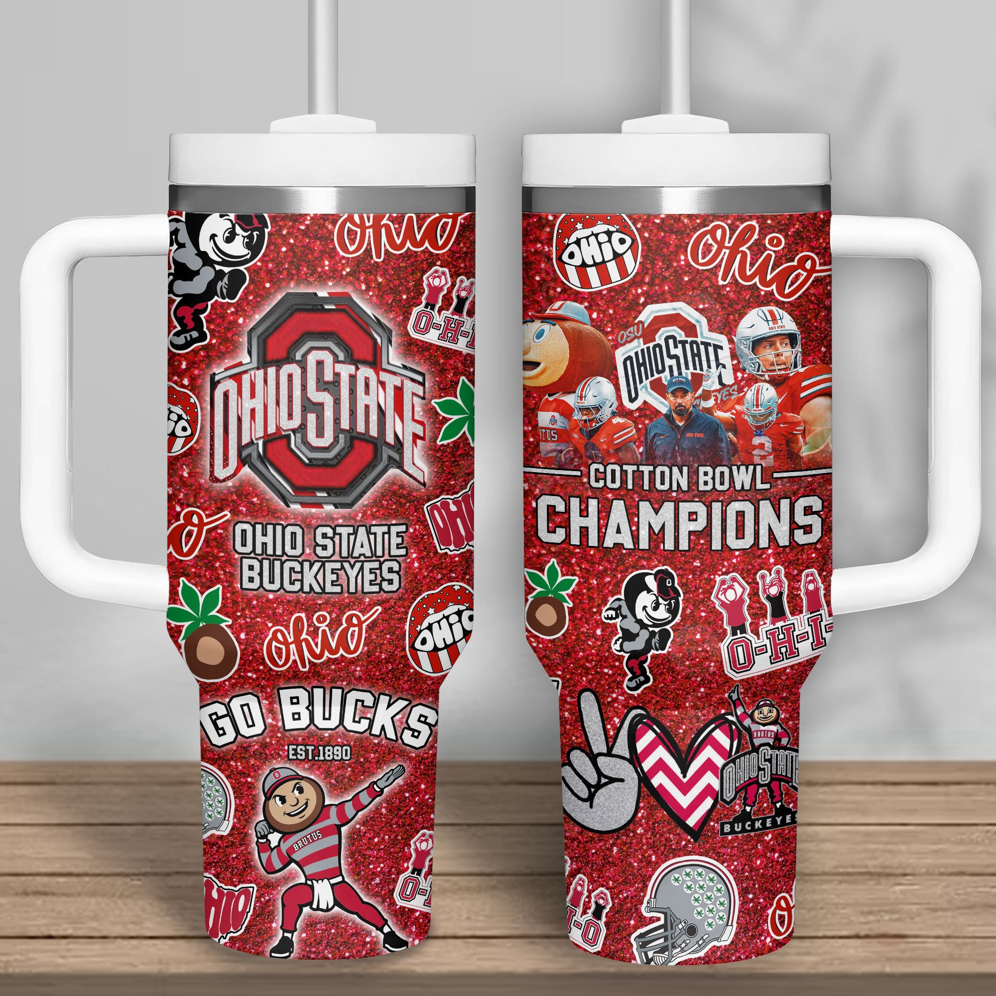 Ohio State Buckeyes NCAA Sports Custom Stanley Cup 40 oz 30 oz Tumbler With HandleTVC2301310