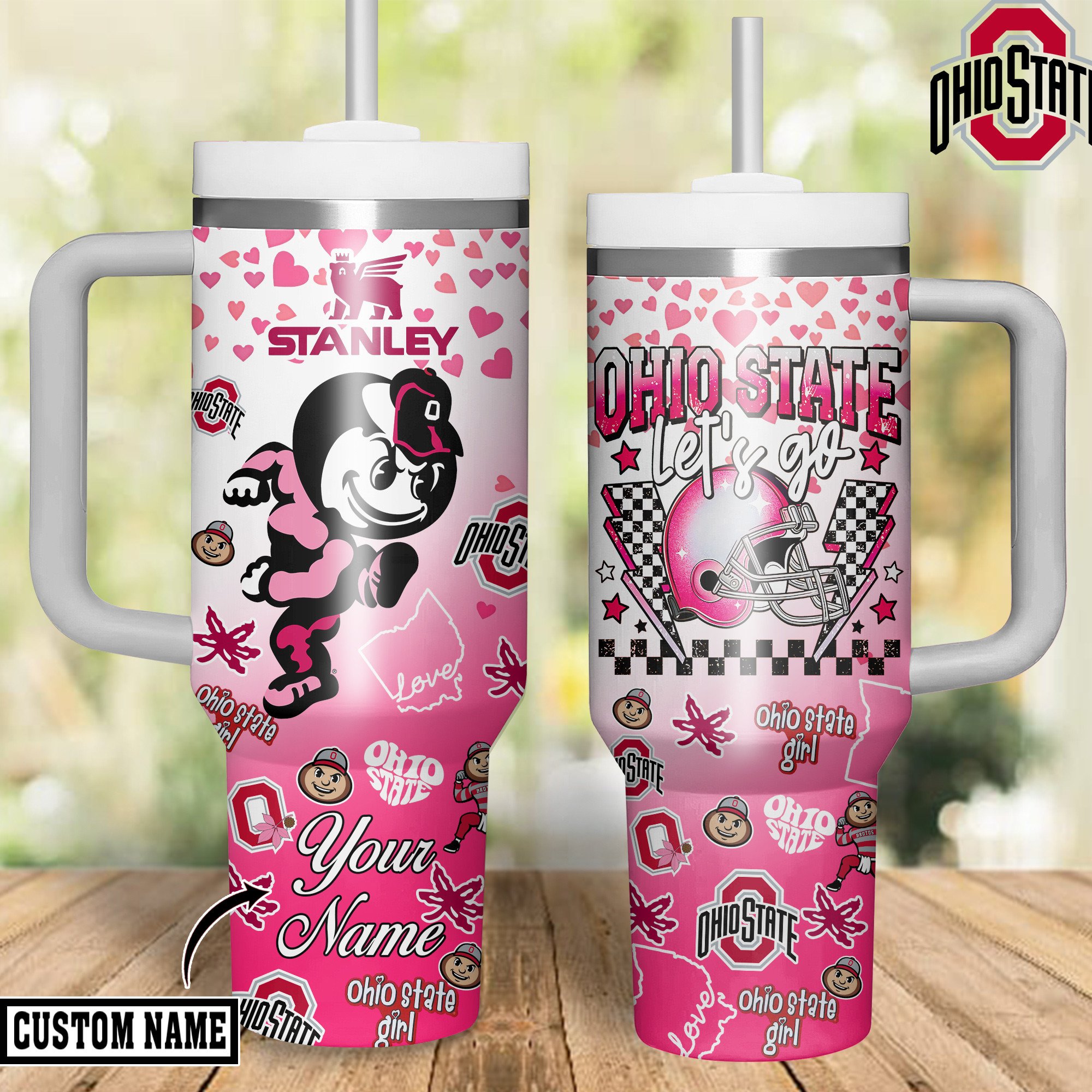 Ohio State Buckeyes NCAA Sports Custom Stanley Cup 40 oz 30 oz Tumbler With HandleTVC2301313