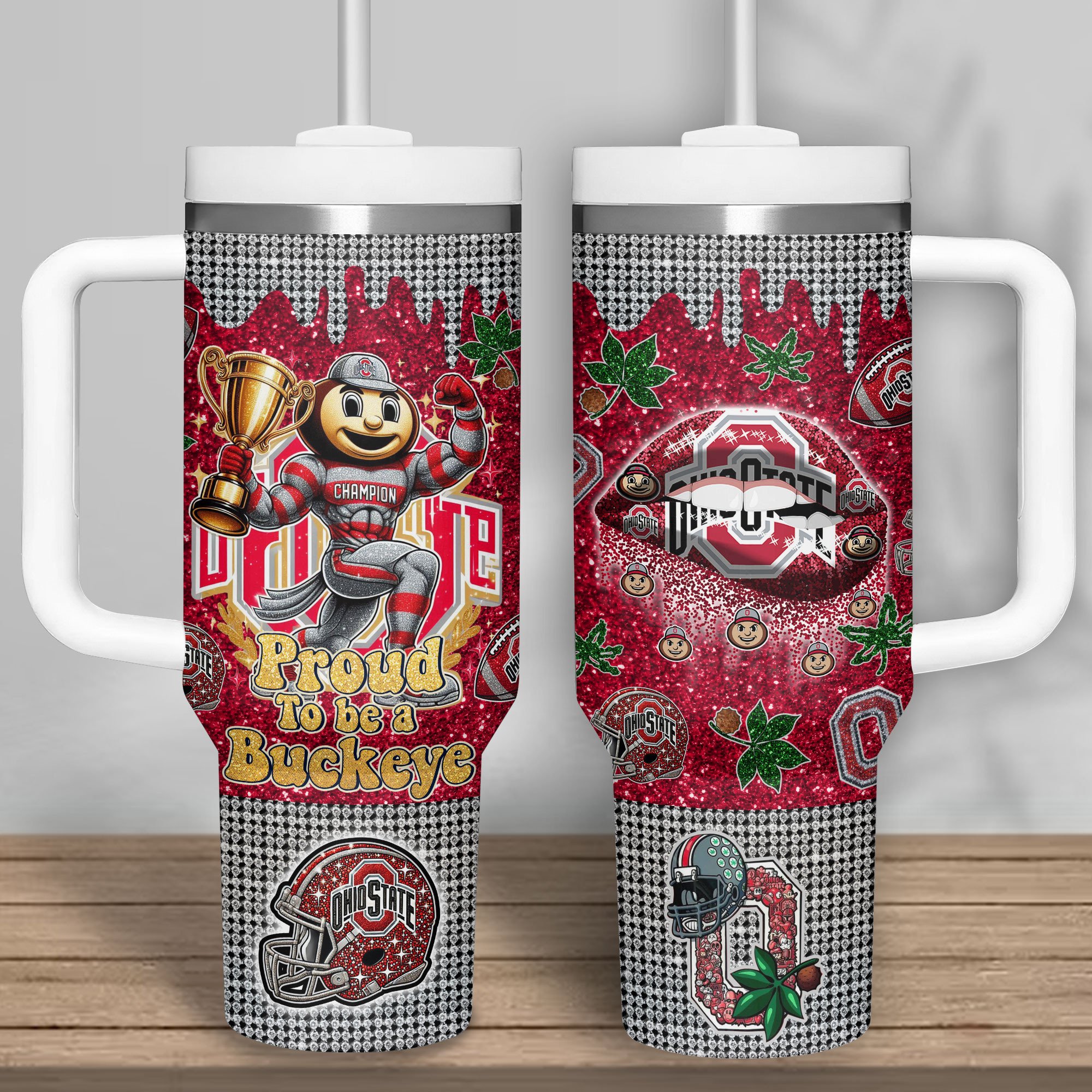 Ohio State Buckeyes NCAA Sports Custom Stanley Cup 40 oz 30 oz Tumbler With HandleTVC2301315