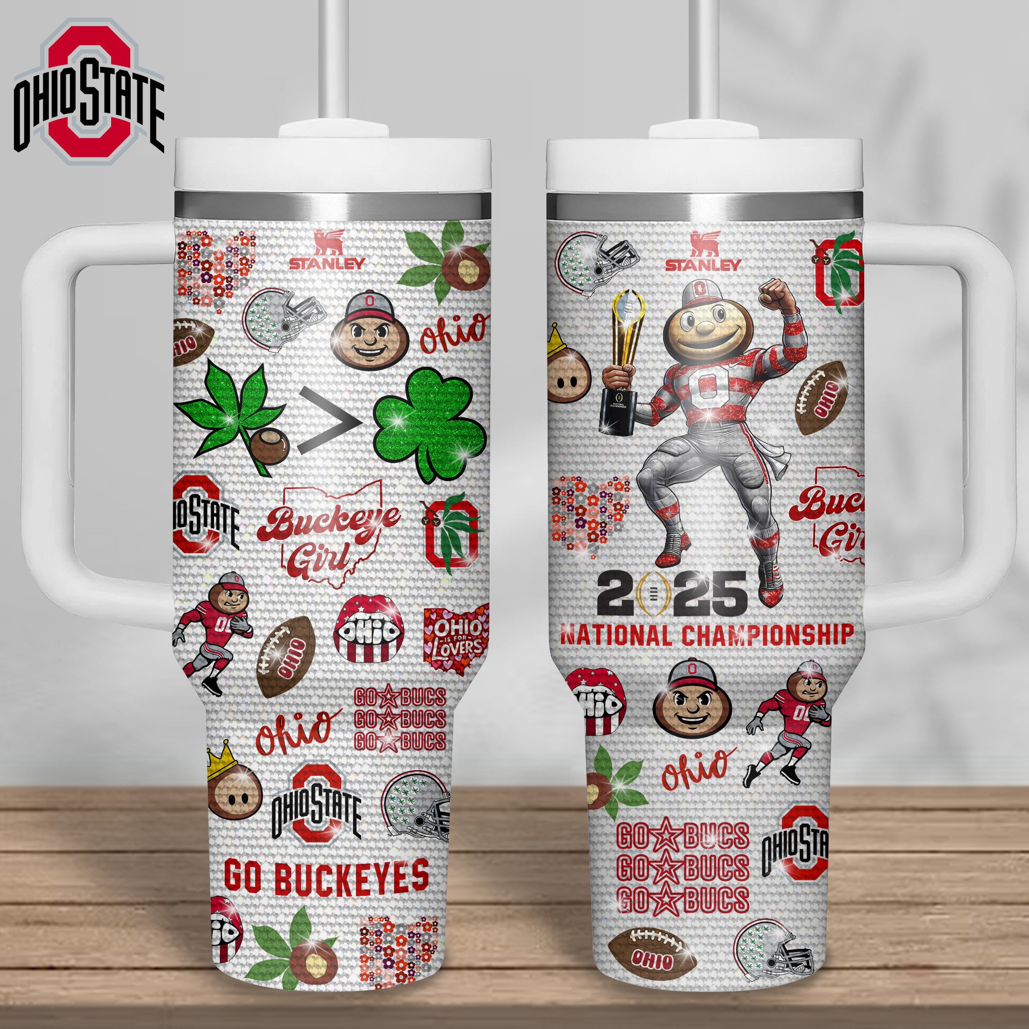 Ohio State Buckeyes NCAA Sports Custom Stanley Cup 40 oz 30 oz Tumbler With HandleTVC2301316