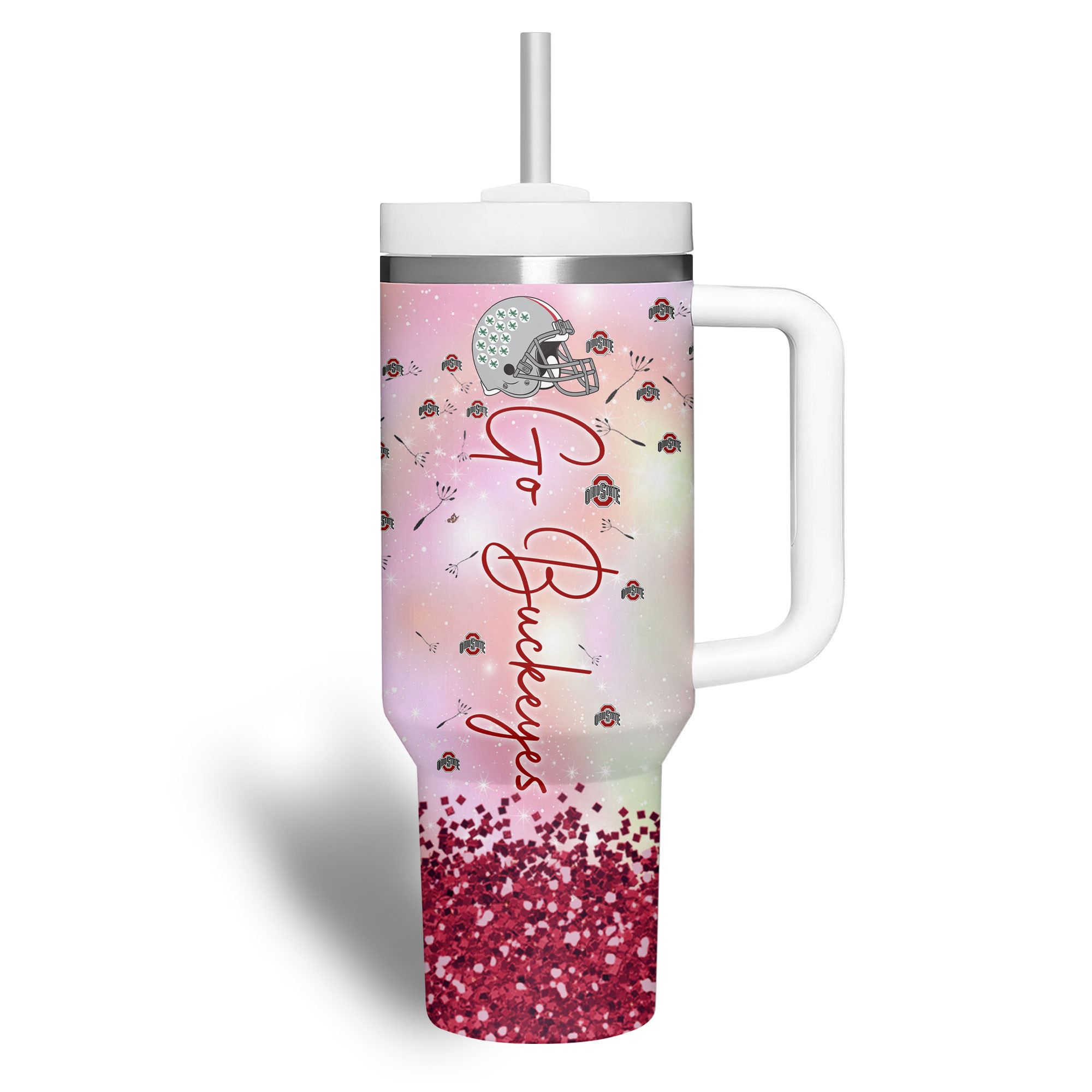 Ohio State Buckeyes NCAA Sports Custom Stanley Cup 40 oz 30 oz Tumbler With HandleTVC2301340 - Image 2