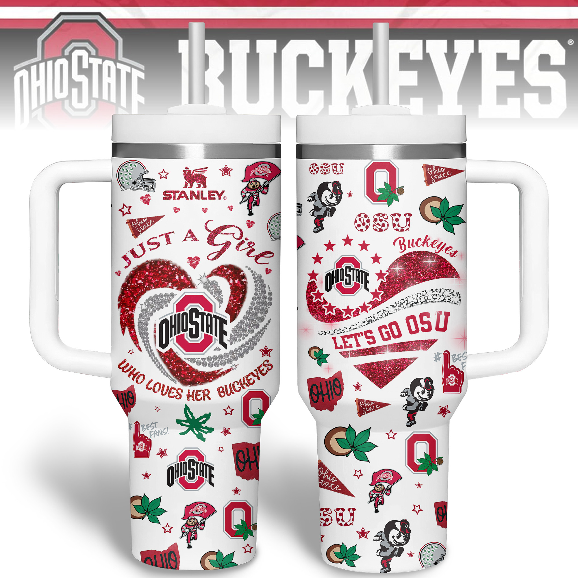 Ohio State Buckeyes NCAA Sports Custom Stanley Cup 40 oz 30 oz Tumbler With HandleTVC2301344 - Image 7