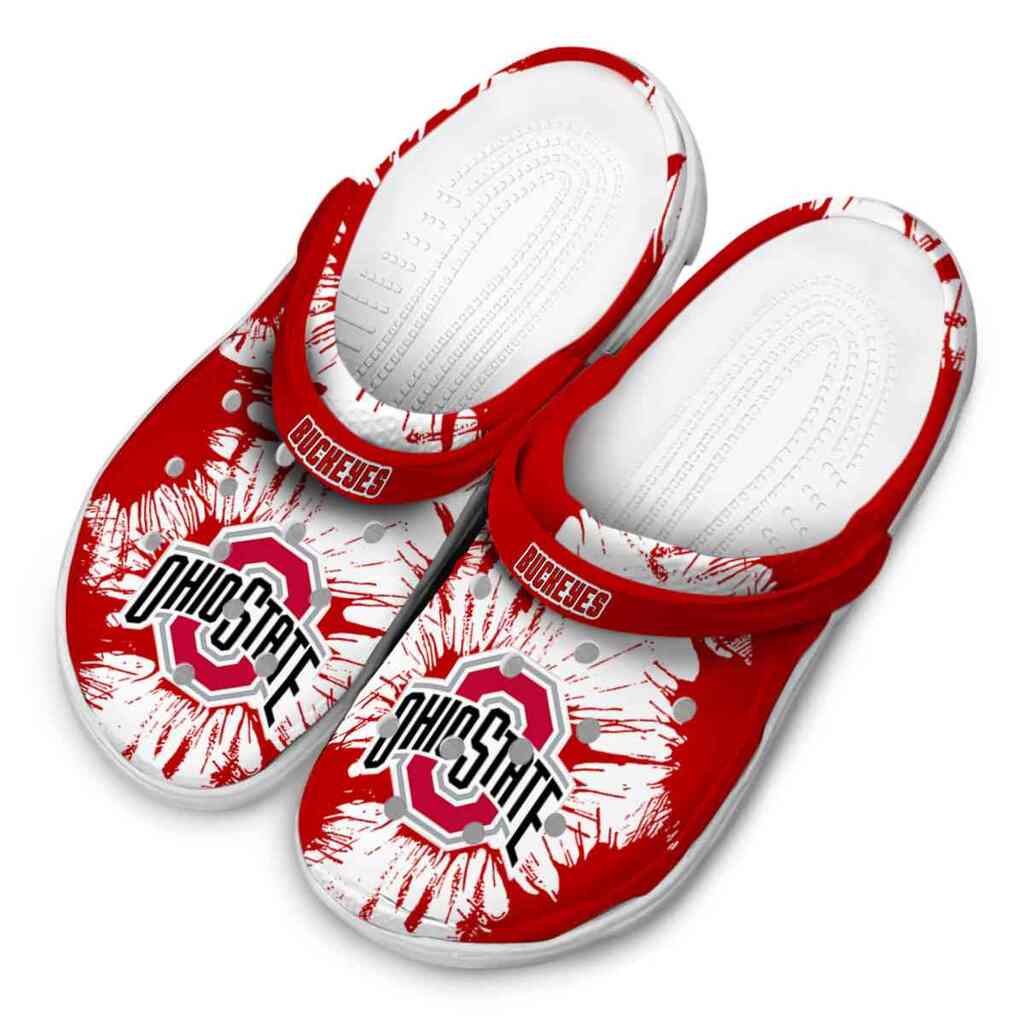 Ohio State Buckeyes Splatter Graphics ClogTVC1801170 - Image 4