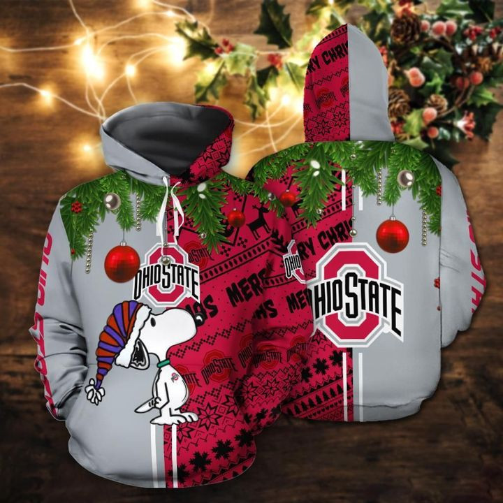 Ohio State Buckyes 3D All Over Print Hoodie, Zip Hoodie