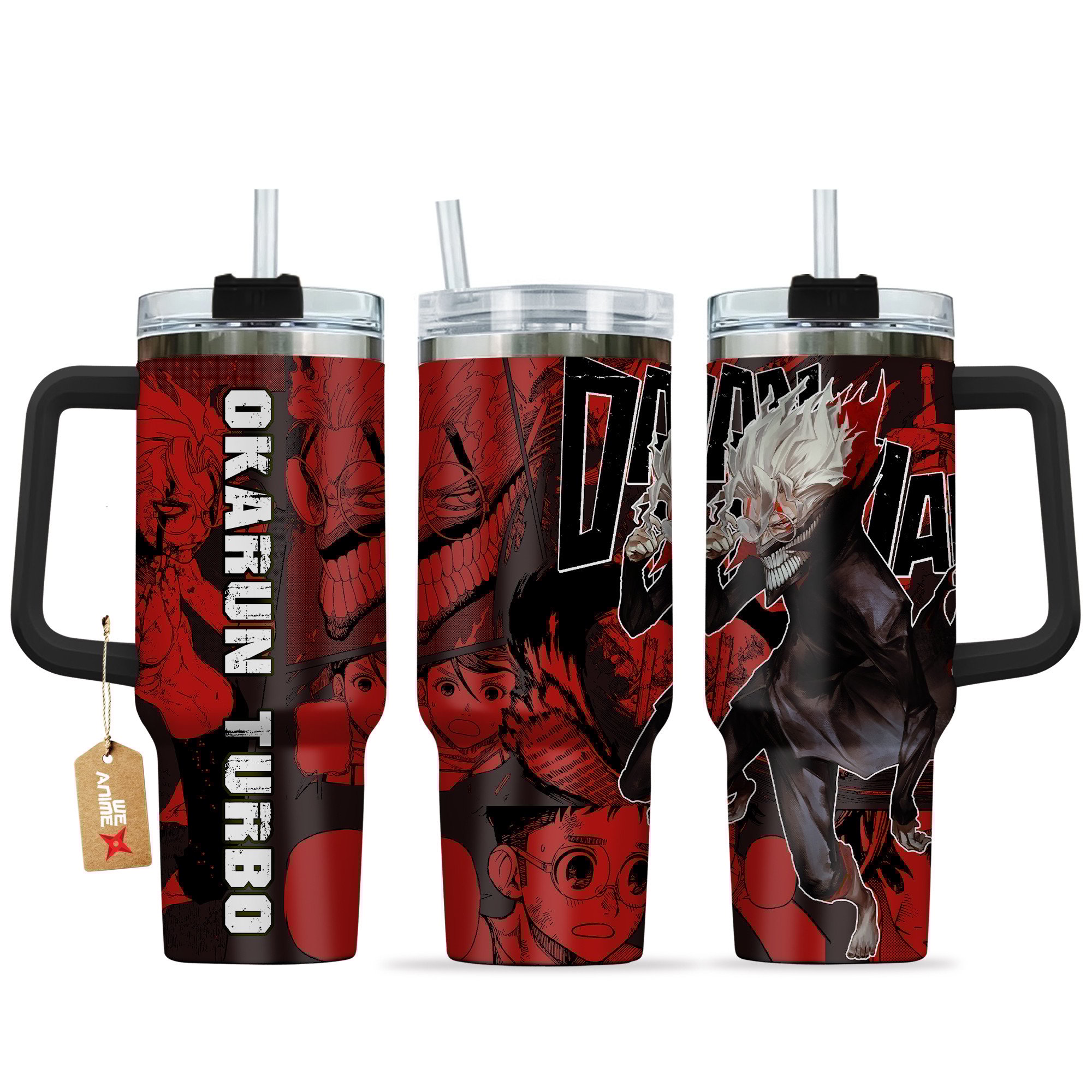 Okarun Turbo Dandadan Anime Custom Stanley Cup 40 oz 30 oz Tumbler With HandleTVC2301164