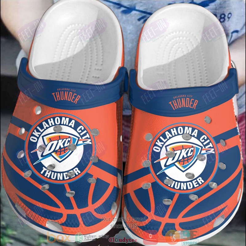 Oklahoma City Thunder NBA Sport Crocs Crocband Clogs Shoes Comfortable For Men Women and Kids