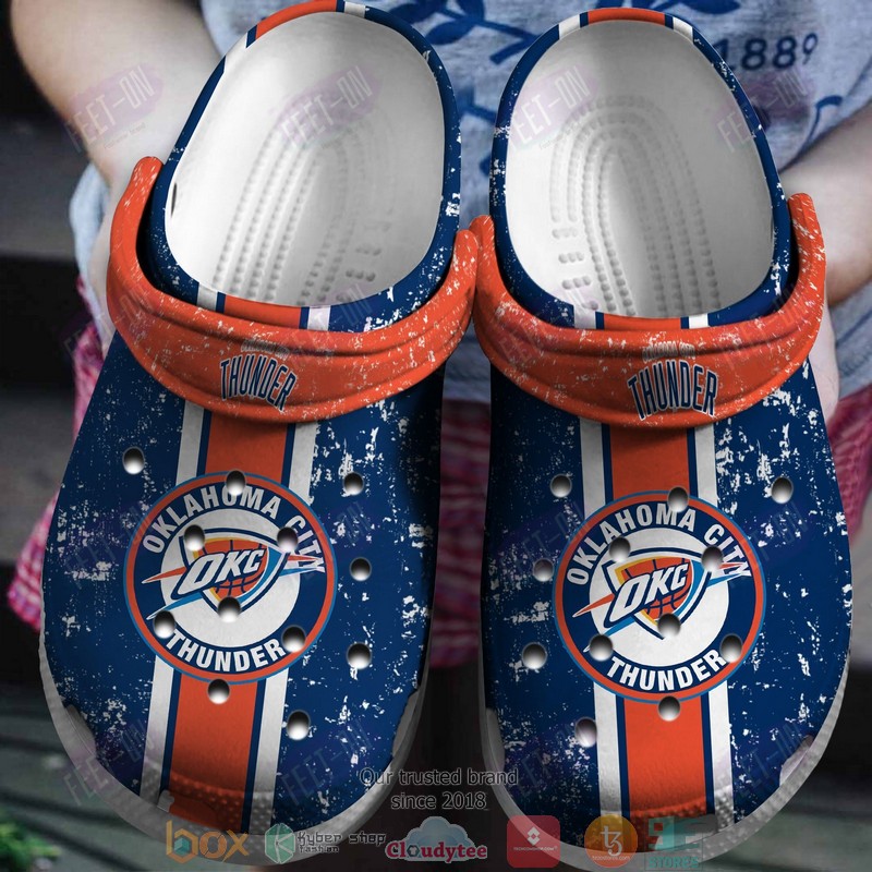 Oklahoma City Thunder NBA Sport Crocs Crocband Clogs Shoes Comfortable For Men Women and Kids