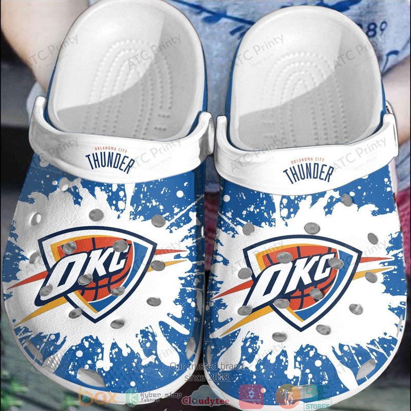 Oklahoma City Thunder NBA Sport Crocs Crocband Clogs Shoes Comfortable For Men Women and Kids