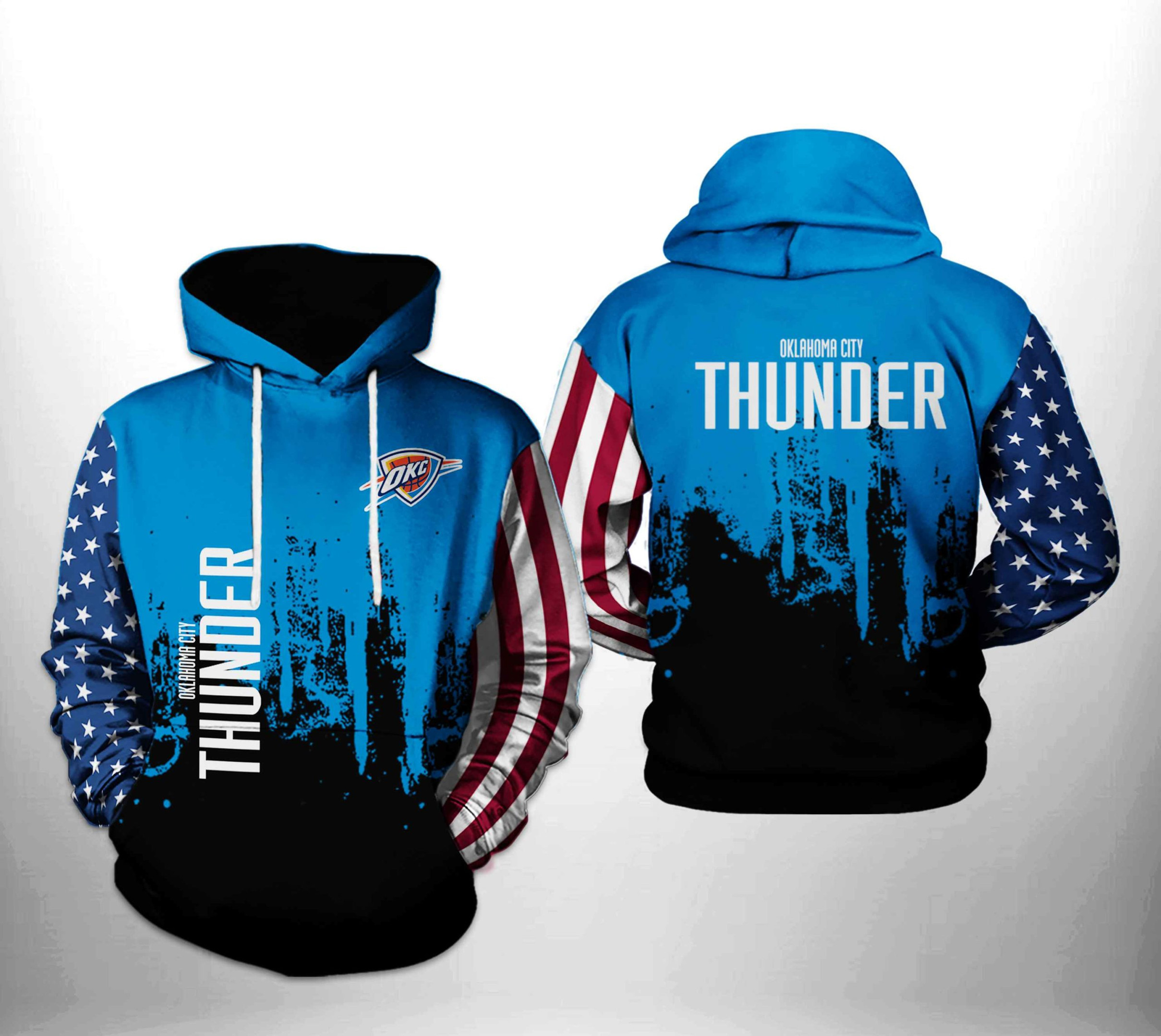 Oklahoma City Thunder NBA Team US 3D All Over Print Hoodie, Zip Hoodie