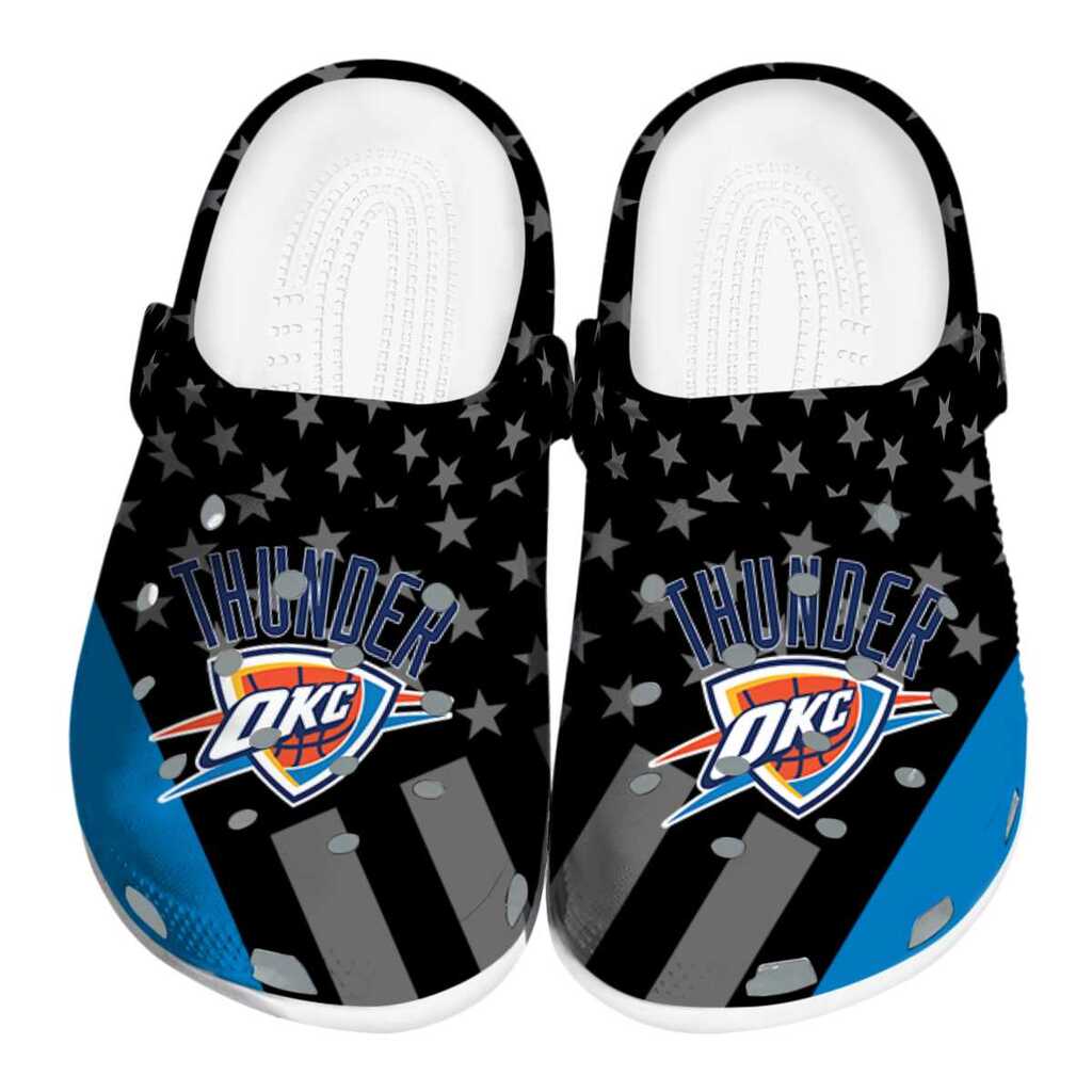 Oklahoma City Thunder Stellar Stripes Theme ClogTVC1801918