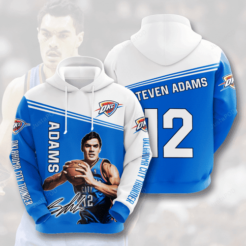 OKLAHOMA CITY THUNDER Steven Adams 3D All Over Print Hoodie, Zip Hoodie