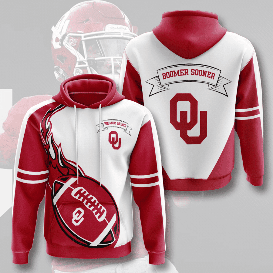 Oklahoma Sooners 3D All Over Print Hoodie, Zip Hoodie