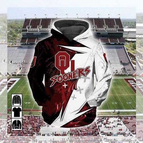 Oklahoma Sooners For Football 3D All Over Print Hoodie, Zip Hoodie