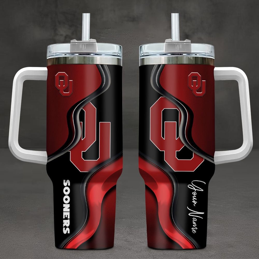 Oklahoma Sooners NCAA Custom Stanley Cup 40 oz 30 oz Tumbler With HandleTVC2301101