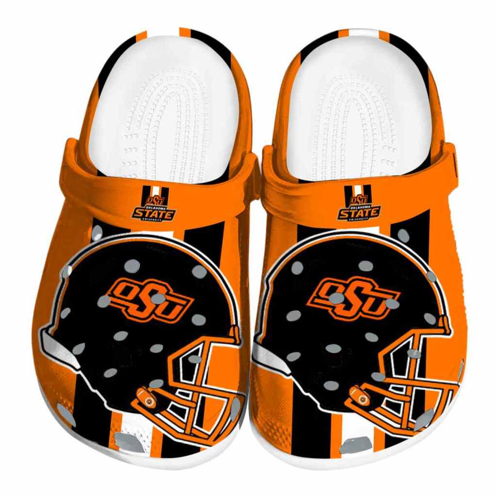 Oklahoma State Cowboys Helmet Stripes ClogTVC180143