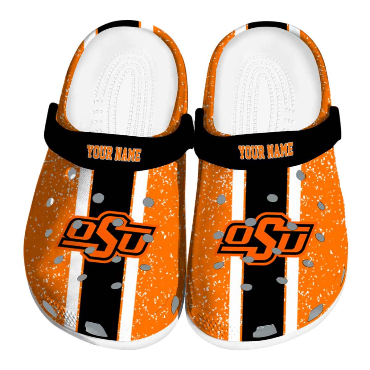 Oklahoma State Cowboys NCAA Sport Crocs Crocband Clogs Shoes Comfortable For Men Women and Kids
