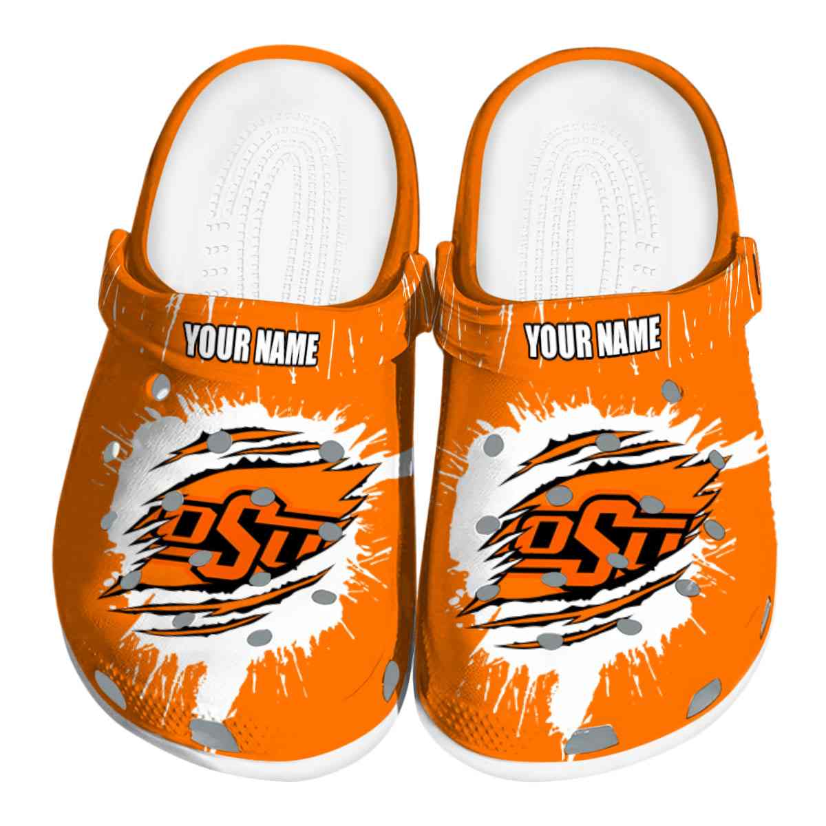 Oklahoma State Cowboys NCAA Sport Crocs Crocband Clogs Shoes Comfortable For Men Women and Kids