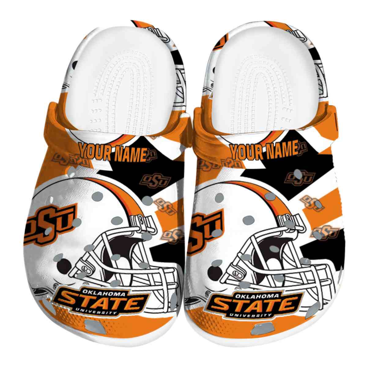Oklahoma State Cowboys NCAA Sport Crocs Crocband Clogs Shoes Comfortable For Men Women and Kids