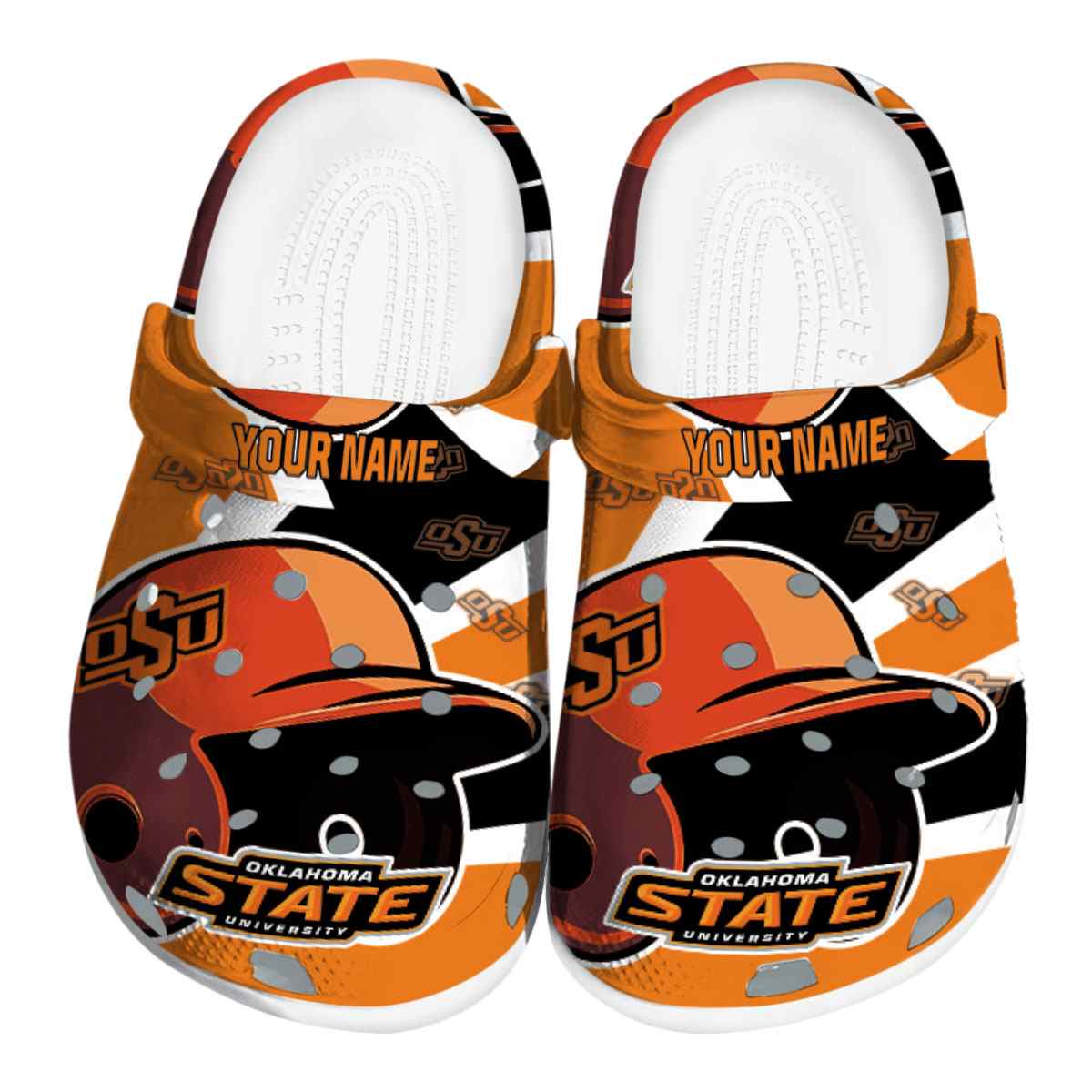 Oklahoma State Cowboys NCAA Sport Crocs Crocband Clogs Shoes Comfortable For Men Women and Kids