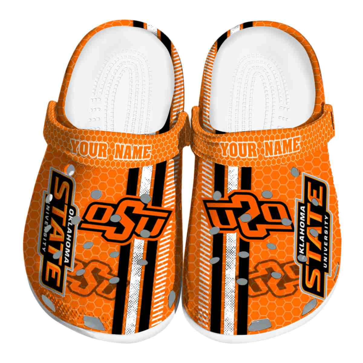 Oklahoma State Cowboys NCAA Sport Crocs Crocband Clogs Shoes Comfortable For Men Women and Kids