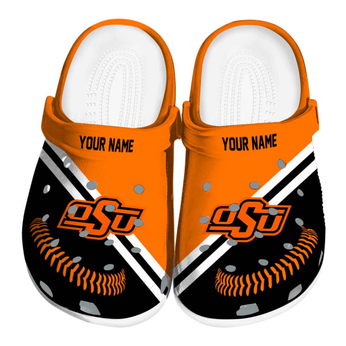 Oklahoma State Cowboys NCAA Sport Crocs Crocband Clogs Shoes Comfortable For Men Women and Kids