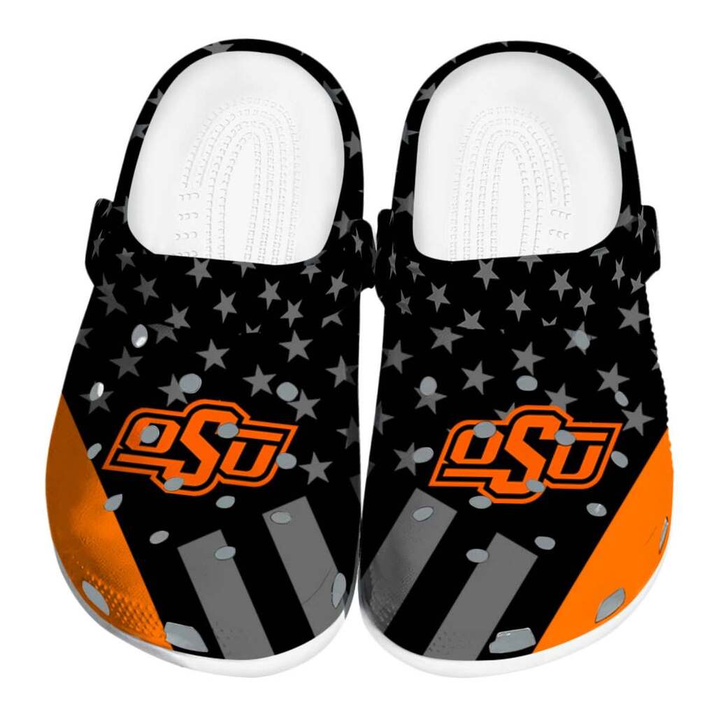 Oklahoma State Cowboys Stellar Stripes Theme ClogTVC180143