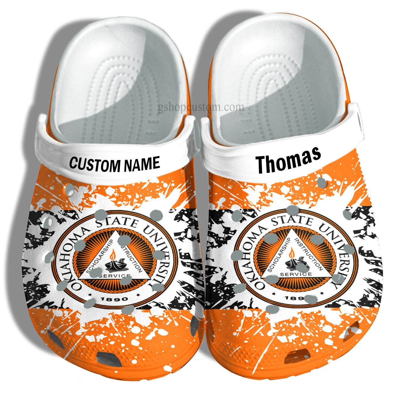 Oklahoma State University Graduation Gifts Croc Shoes Customize- Admission Gift Shoes