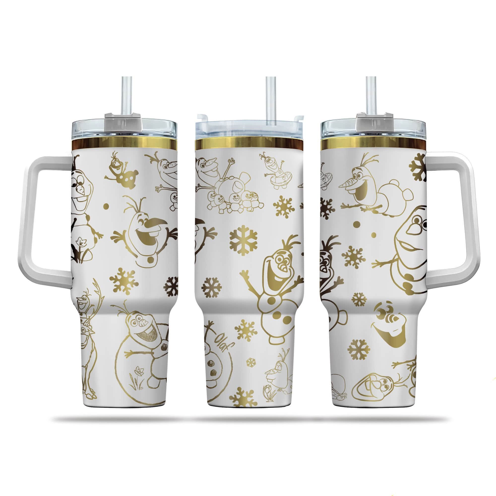Olaf Cartoon Custom Stanley Cup 40 oz 30 oz Tumbler With HandleTVC2301289