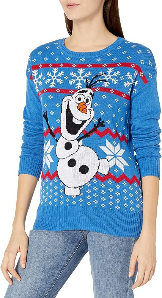 Olaf Disney Ugly Christmas Sweater For Women Cute Christmas Sweater Ideas For Her 2024 Gift - Image 2
