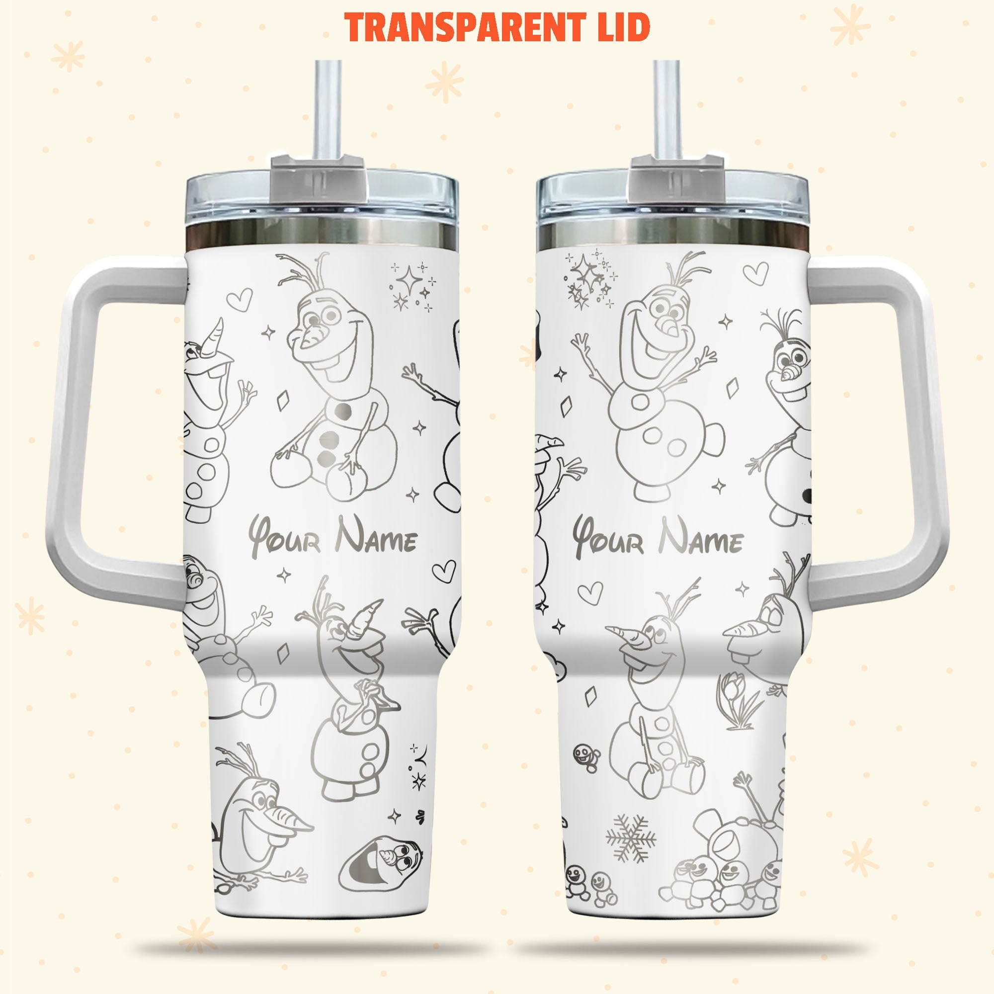 Olaf Frozen Disney Cartoon Custom Stanley Cup 40 oz 30 oz Tumbler With HandleTVC2301975