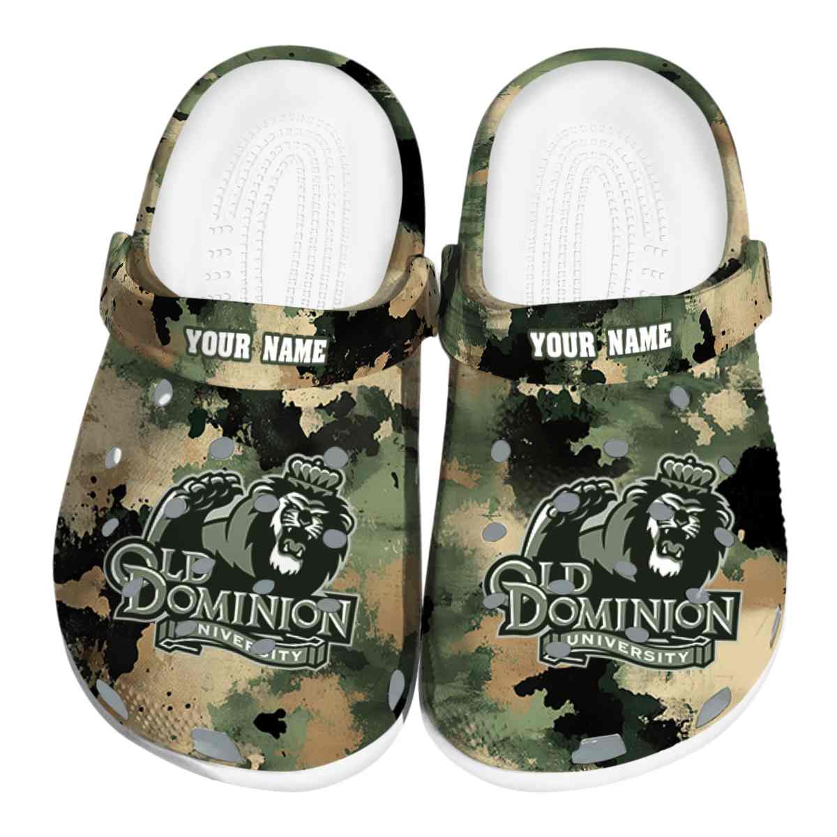 Old Dominion Monarchs NCAA Sport Crocs Crocband Clogs Shoes Comfortable For Men Women and Kids