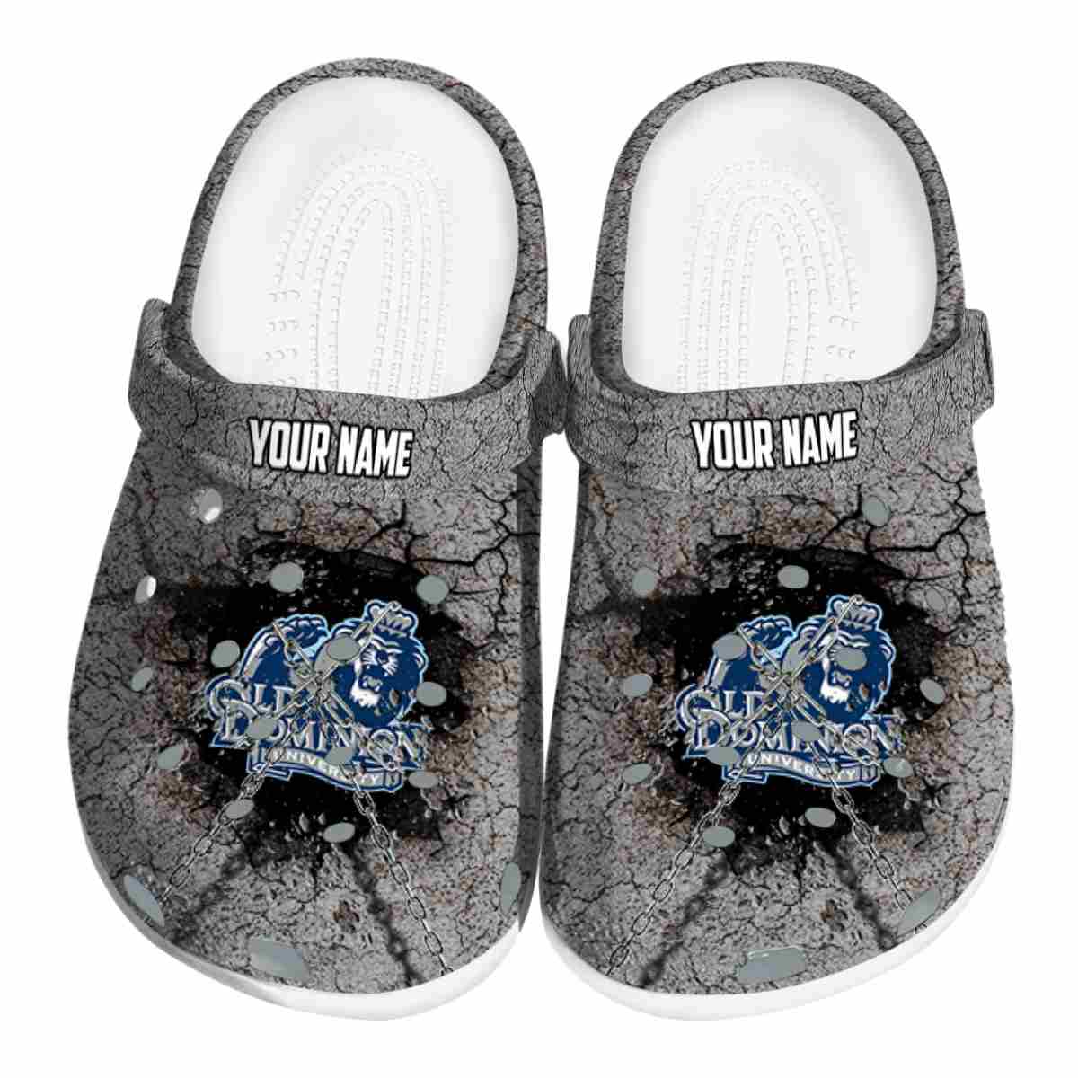 Old Dominion Monarchs NCAA Sport Crocs Crocband Clogs Shoes Comfortable For Men Women and Kids