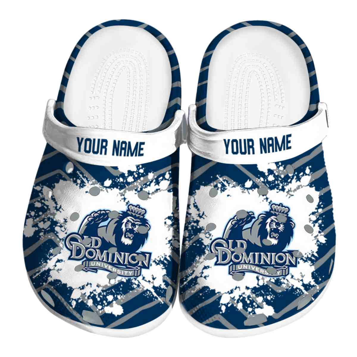 Old Dominion Monarchs NCAA Sport Crocs Crocband Clogs Shoes Comfortable For Men Women and Kids