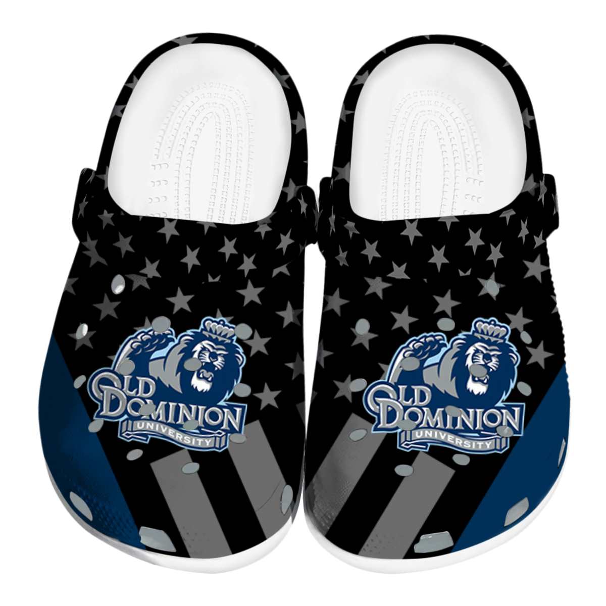 Old Dominion Monarchs NCAA Sport Crocs Crocband Clogs Shoes Comfortable For Men Women and Kids