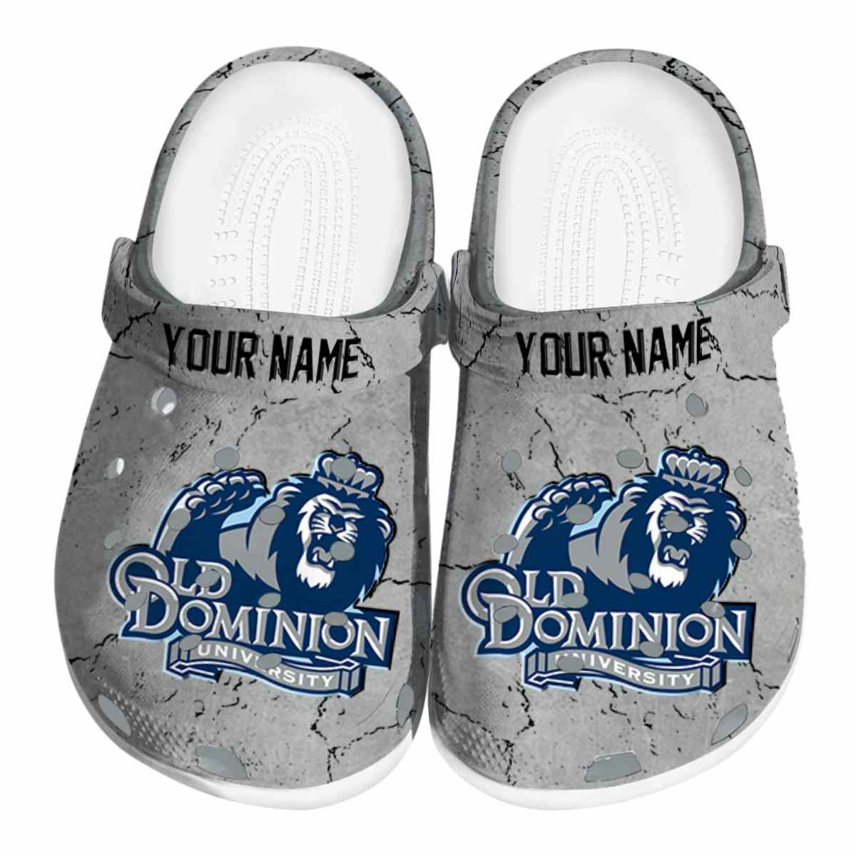 Old Dominion Monarchs NCAA Sport Crocs Crocband Clogs Shoes Comfortable For Men Women and Kids