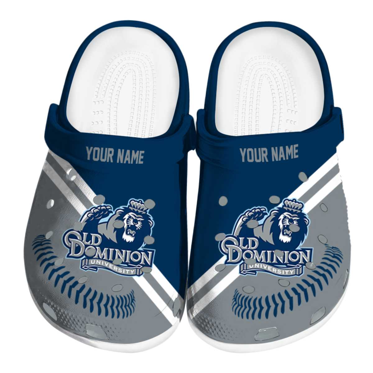 Old Dominion Monarchs NCAA Sport Crocs Crocband Clogs Shoes Comfortable For Men Women and Kids
