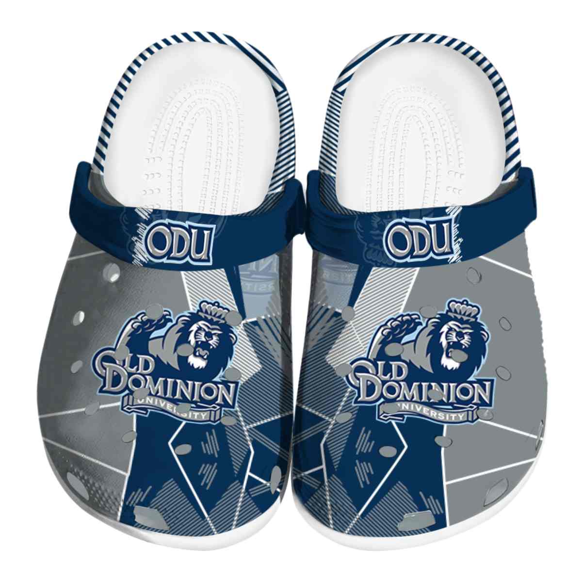 Old Dominion Monarchs NCAA Sport Crocs Crocband Clogs Shoes Comfortable For Men Women and Kids