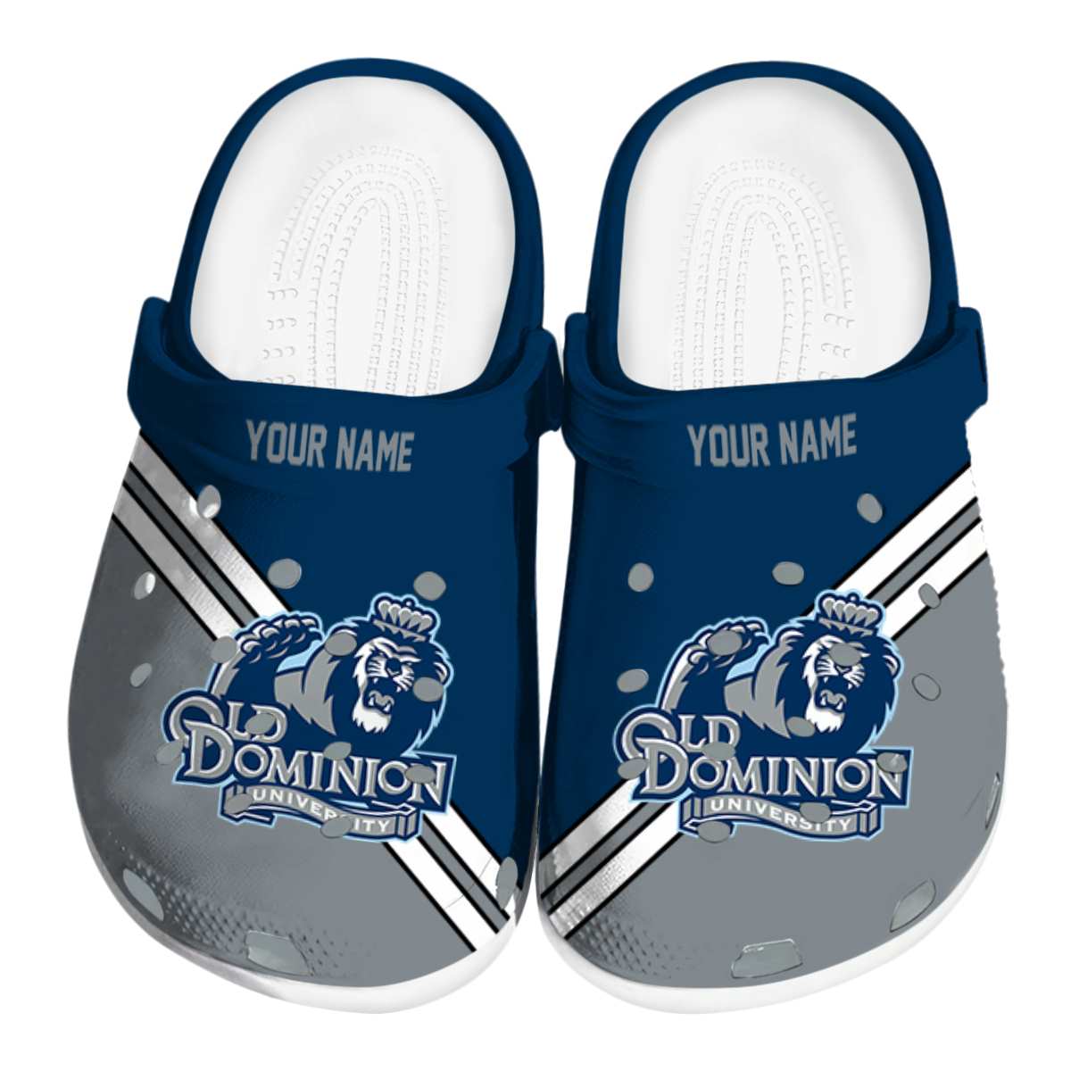Old Dominion Monarchs NCAA Sport Crocs Crocband Clogs Shoes Comfortable For Men Women and Kids