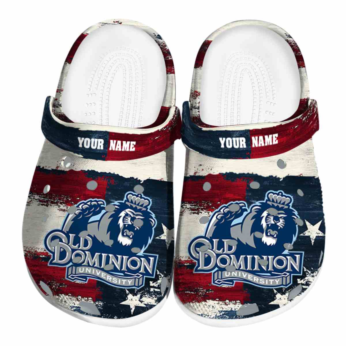 Old Dominion Monarchs NCAA Sport Crocs Crocband Clogs Shoes Comfortable For Men Women and Kids
