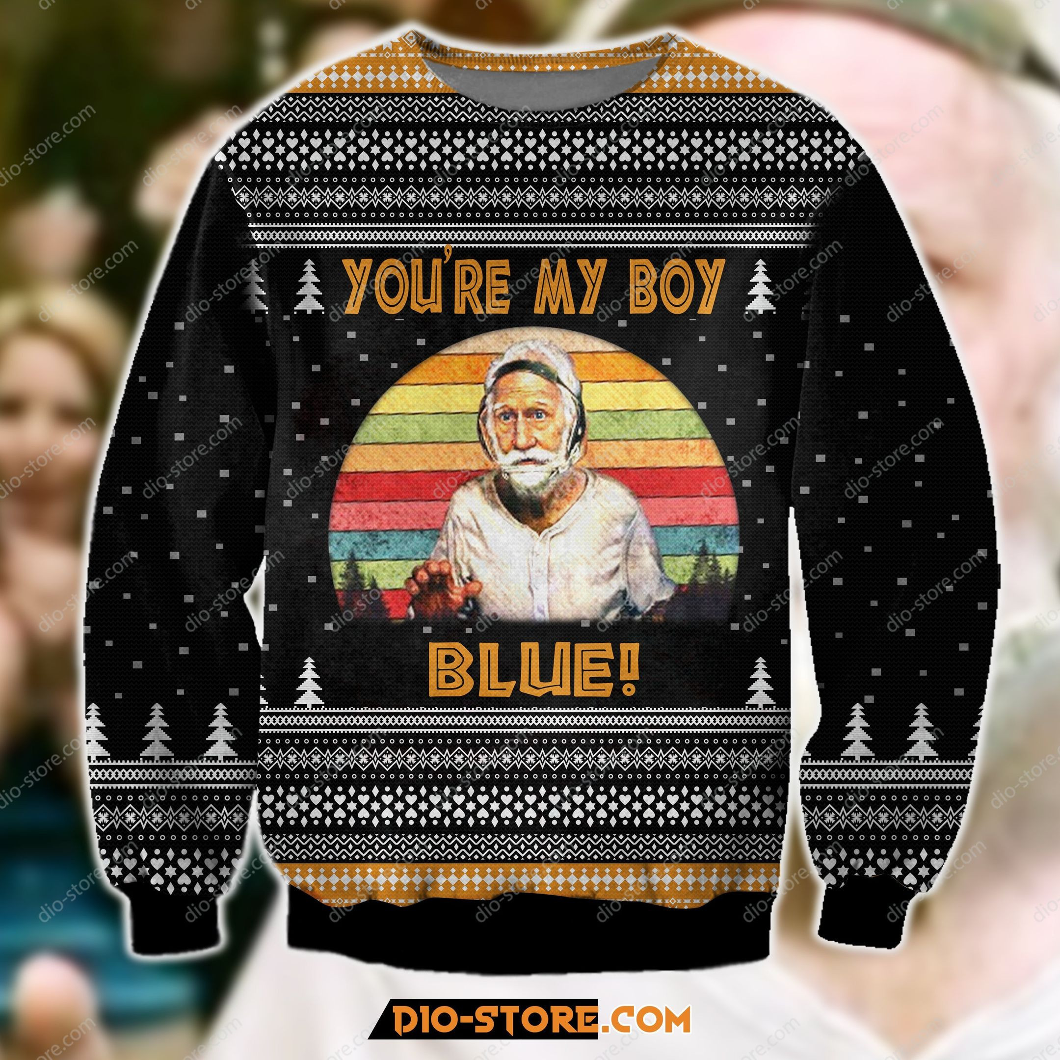 Old School Patrick Cranshaw Ugly Christmas Sweater Adult 3D Funny Matching for family
